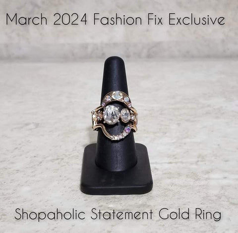 Shopaholic Statement - Fashion Fix Exclusive March 2024 - Gold Ring
