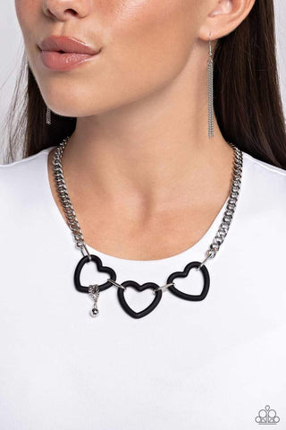 Heart Homage - Fashion Fix Exclusive April 2024 - Black Necklace