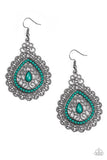 Carnival Courtesan - Green Earrings