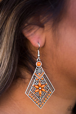 Stay Wild, Wildflower - Orange Earrings