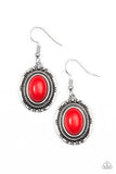 Shifting Sands - Red Earrings