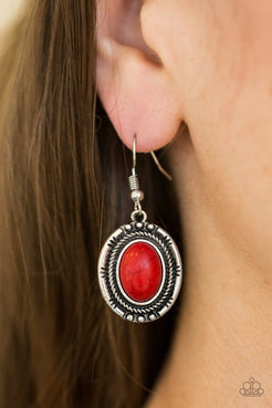 Shifting Sands - Red Earrings