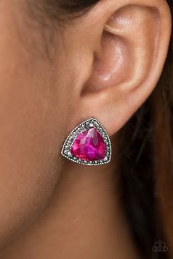 Daringly Duchess - Pink Earrings