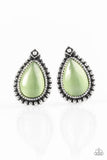 Wouldn't Gleam Of It - Green Earrings