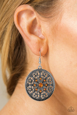 Catch A Chill - Orange Earrings