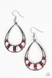 Trillion Dollar Teardrops - Red Earrings