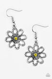 Fashion Floret - Yellow Earrings