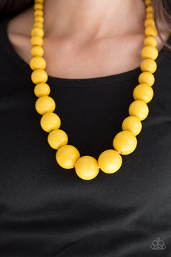 Effortlessly Everglades - Yellow Necklace