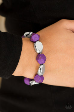 Rock Candy Canyons - Purple Bracelet