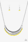 Fringe Out - Yellow Necklace
