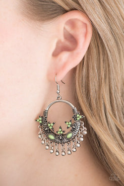 Musical Mantras - Green Earrings