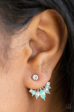 Chicest Of Them All - Green Earrings