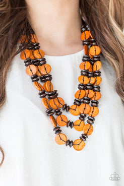 Key West Walkabout - Orange Necklace