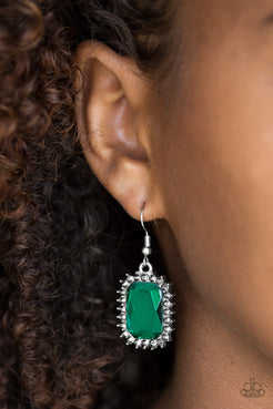 Downtown Dapper - Green Earrings