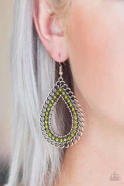 Mechanical Marvel - Green Earrings