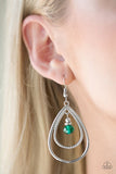 Reign On My Parade - Green Earrings