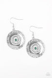 Peppy Poppy - Green Earrings