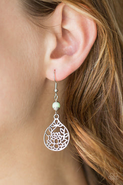 In Bloom - Green Earrings