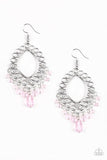 Just Say NOIR - Pink Earrings