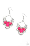 Caribbean Royalty - Pink Earrings