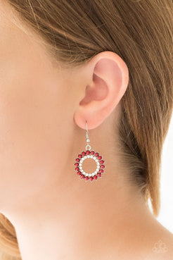 Wreathed In Radiance - Red Earrings