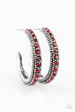 Twinkling Tinseltown - Red Earrings