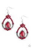 Vogue Voyager - Red Earrings