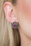 Courtly Courtliness - Pink Earrings