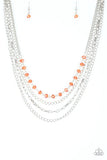 Extravagant Elegance - Orange Necklace