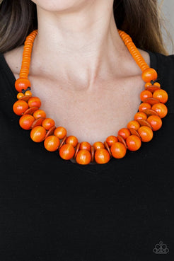 Caribbean Cover Girl - Orange Necklace