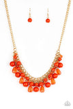 Tour De Trendsetter - Orange Necklace