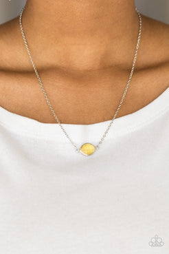 Fashionably Fantabulous - Yellow Necklace