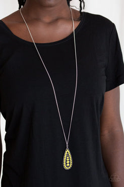 Tiki Tease - Yellow Necklace