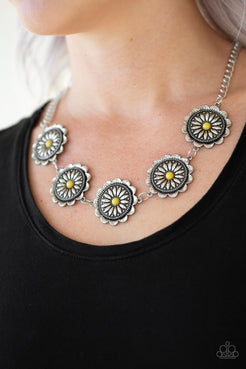 Me-dallions, Myself, and I - Yellow Necklace