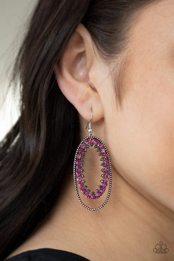 Marry Into Money - Pink Earrings