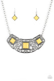 Feeling Inde-PENDANT - Yellow Necklace