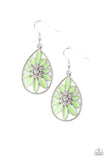 Floral Morals - Green Earrings