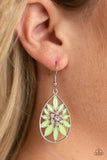 Floral Morals - Green Earrings