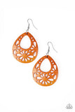 Merrily Marooned - Orange Earrings