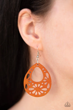 Merrily Marooned - Orange Earrings