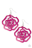 Island Rose - Pink Earrings