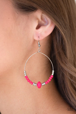 Retro Rural - Pink Earrings