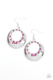 Ringed In Refinement - Pink Earrings