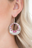 Ringed In Refinement - Pink Earrings