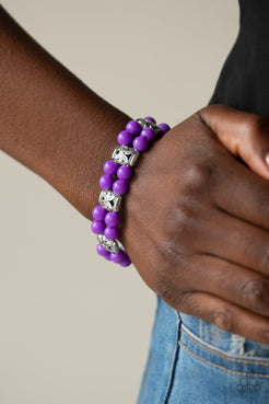 Daisy Debutante - Purple Bracelet