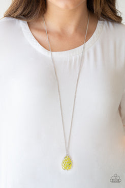 Gleaming Gardens - Yellow Necklace