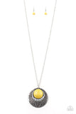 Medallion Meadow - Yellow Necklace