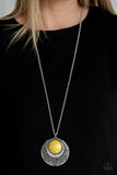 Medallion Meadow - Yellow Necklace