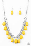 Take The Color Wheel - Yellow Necklace