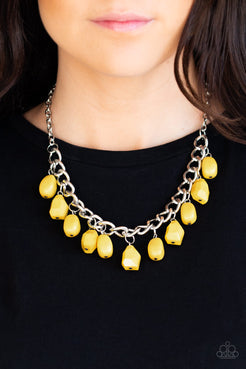 Take The Color Wheel - Yellow Necklace